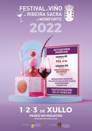 Cartel Festival do Viño da Ribeira Sacra de Monforte 2022
